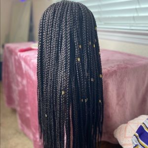 Used Braided Cornrow Wig